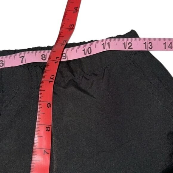 Shein Womens Black Drawstring Ruched Cut-Out Knee High-Waisted Pants Size M - Picture 13 of 14